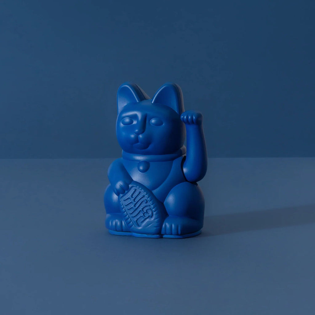 Maneki Neko Mini by Donkey DARK BLUE, The Lucky Cat Shop