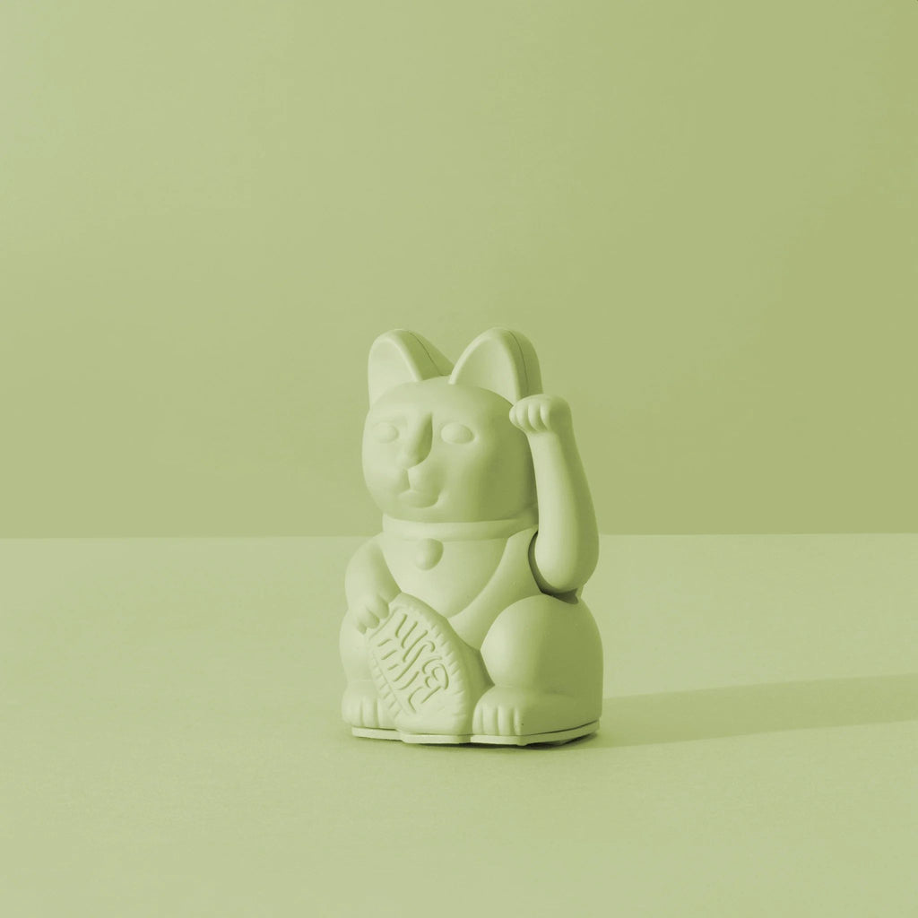 Maneki Neko Mini by Donkey LIGHT GREEN, The Lucky Cat Shop