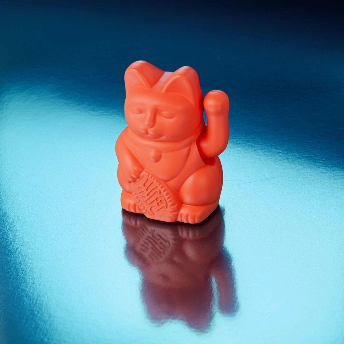 Maneki Neko Solar Cat by Donkey NEON ORANGE – The Lucky Cat Shop