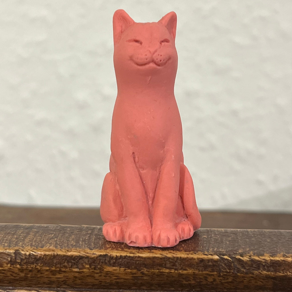 RED PASTEL Original Lucky Kitten, The Lucky Cat Shop