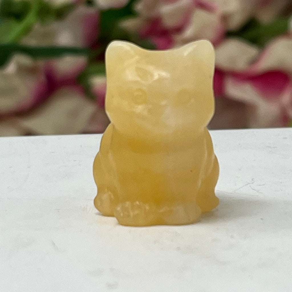 Yellow Calcite Gemstone Kitten November Birthstone